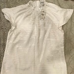 Express white blouse, XS, new with tags